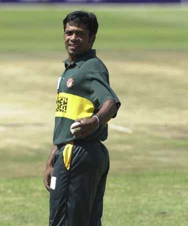 Hasibul Hossain playing for Bangladesh