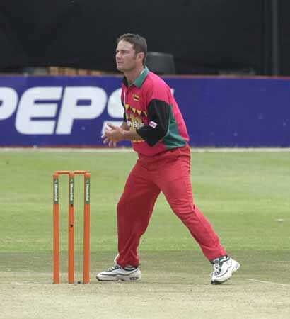 Dirk Viljoen in the field for Zimbabwe