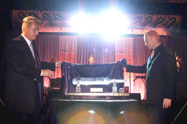 Shane Lee and Colin Miller unveil the new ING Cup