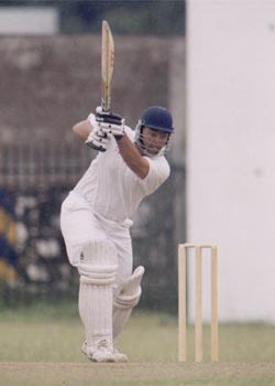 Elegant Cover drive from Sajith Fernando