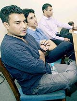 Sanjay Manjrekar, Rameez Raja and Waqar Younis