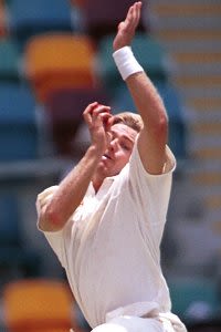 Scott Muller in action against India