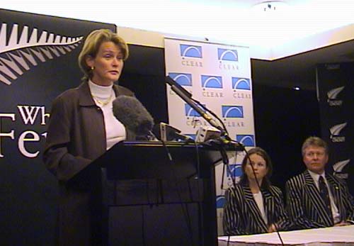 Lesley Murdoch speaks at CLEAR White Ferns team naming
