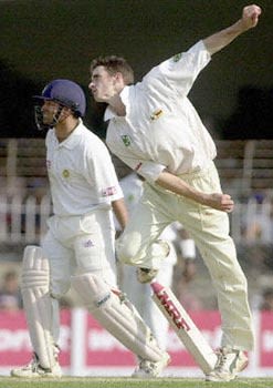 Brian Murphy in action at the VCA ground in Nagpur