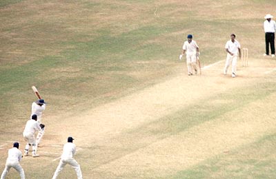 RamPrakash beats Aware as wicketkeeper collects the ball