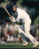 Mohinder Amarnath batting during the 1984 Delhi Test against England