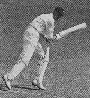Alan Melville batting
