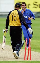 Chris Bassano bowled by Graham Onions