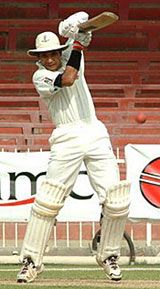 Syed Maqsood batting for UAE