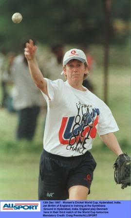 Jan Brittin at practice, Hyderabad