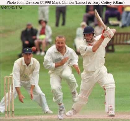 Chilton drives the ball