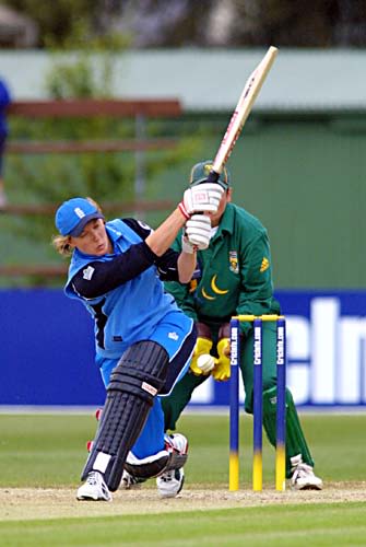 Barbara Daniels is bowled