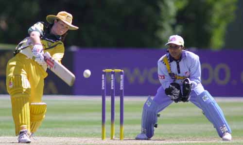 Joanne Broadbent in her innings of 6