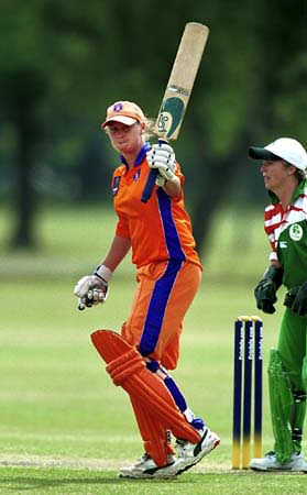 Dutch keeper Rowan Milburn with a half century