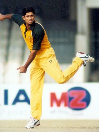 Qaiser Abbas in his follow through