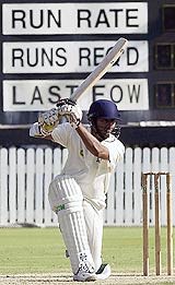Sadagoppan Ramesh hits a sparkling cover-drive
